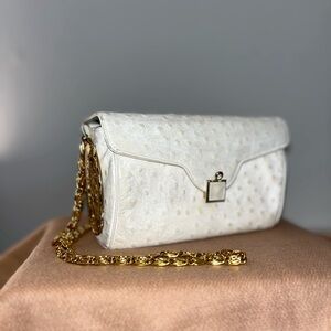 Amazing Vintage Ostrich Leather Bag from 1950’s
